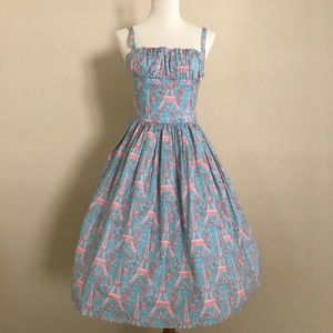 NEW! Bernie Dexter Paris Dress in Eiffel Tower Print